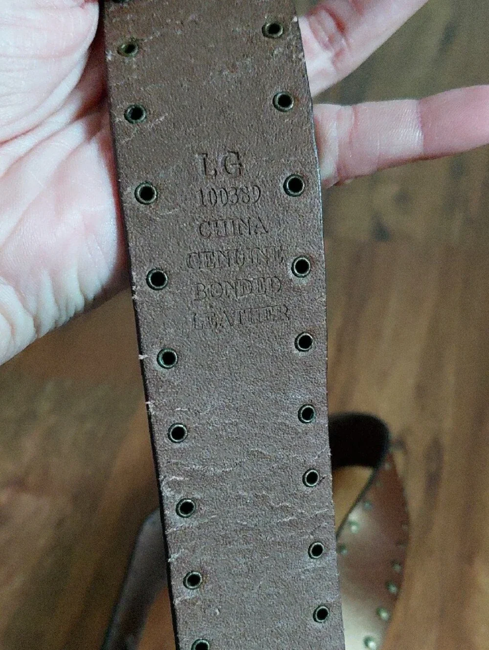 Boho Beaded Stone Buckle Genuine Bonded Leather Belt Turquoise Western Rodeo L